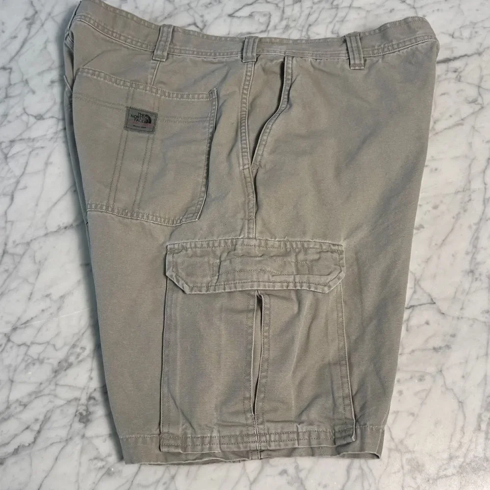 Vintage North Face Cargo A5 Series Shorts Sz 38 Khaki